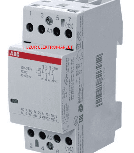 ABB ESB Serisi 4P Sessiz Tesisat Kontaktörü 16A 20A 25A 40A 24V 230V