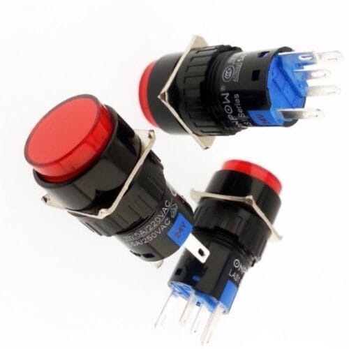 ONPOW LAS1-AY Mavi Kırmızı Yeşil Işıklı Buton
